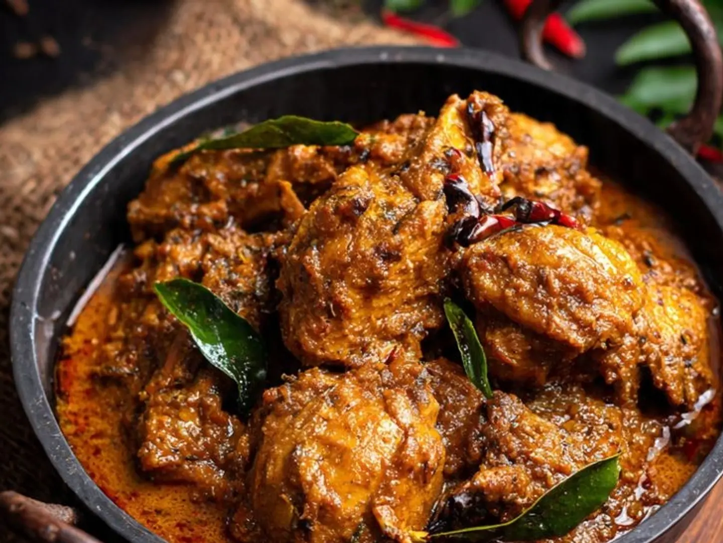 دجاج بصلصة مغولية