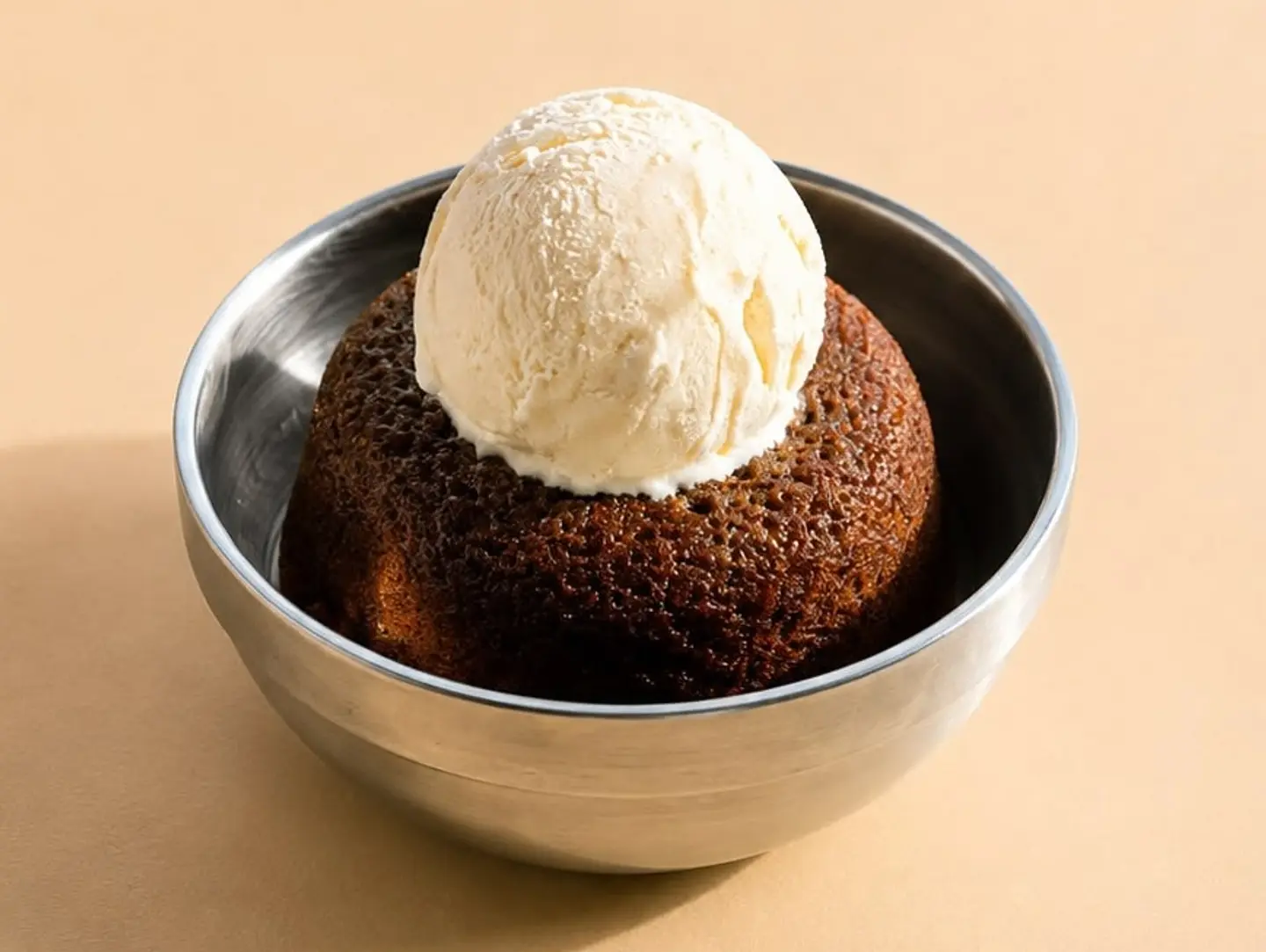 Date Cake With Ice Cream