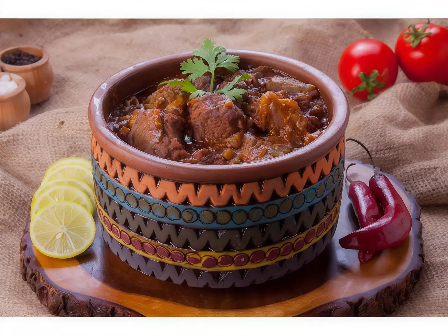 Meat And Okra Tagine