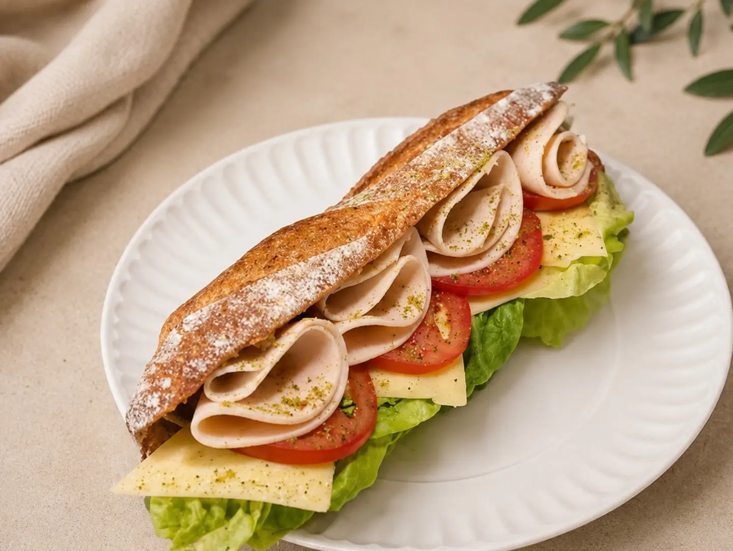 Signature Mortadella Rey Baguette