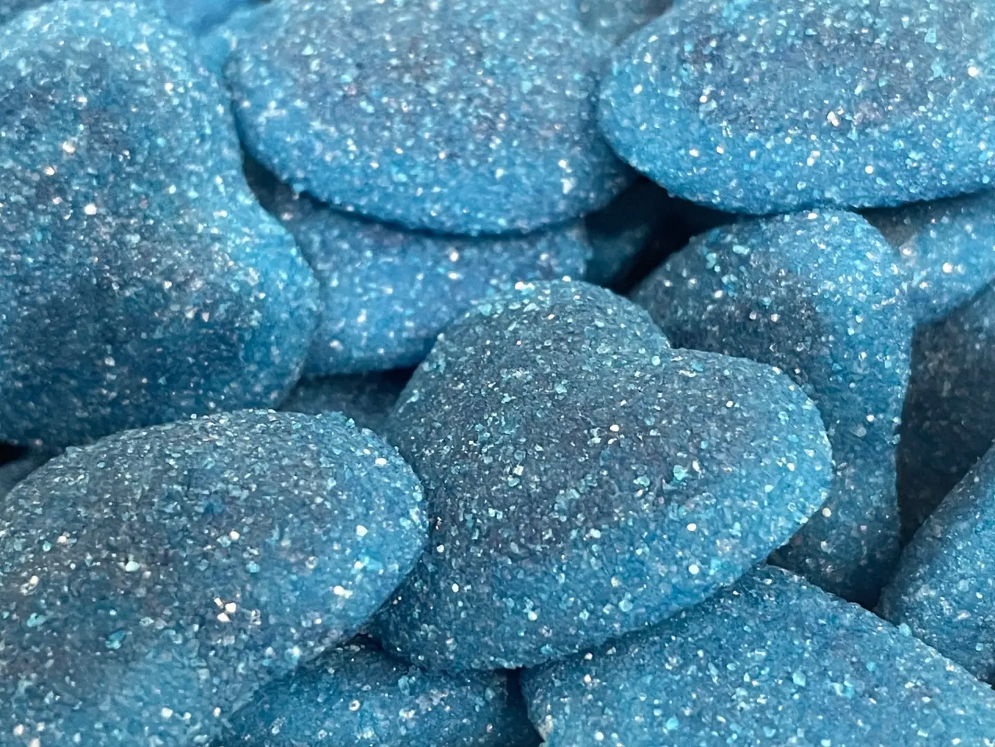 Stuffed Blue Heart Jelly - 100 Grams