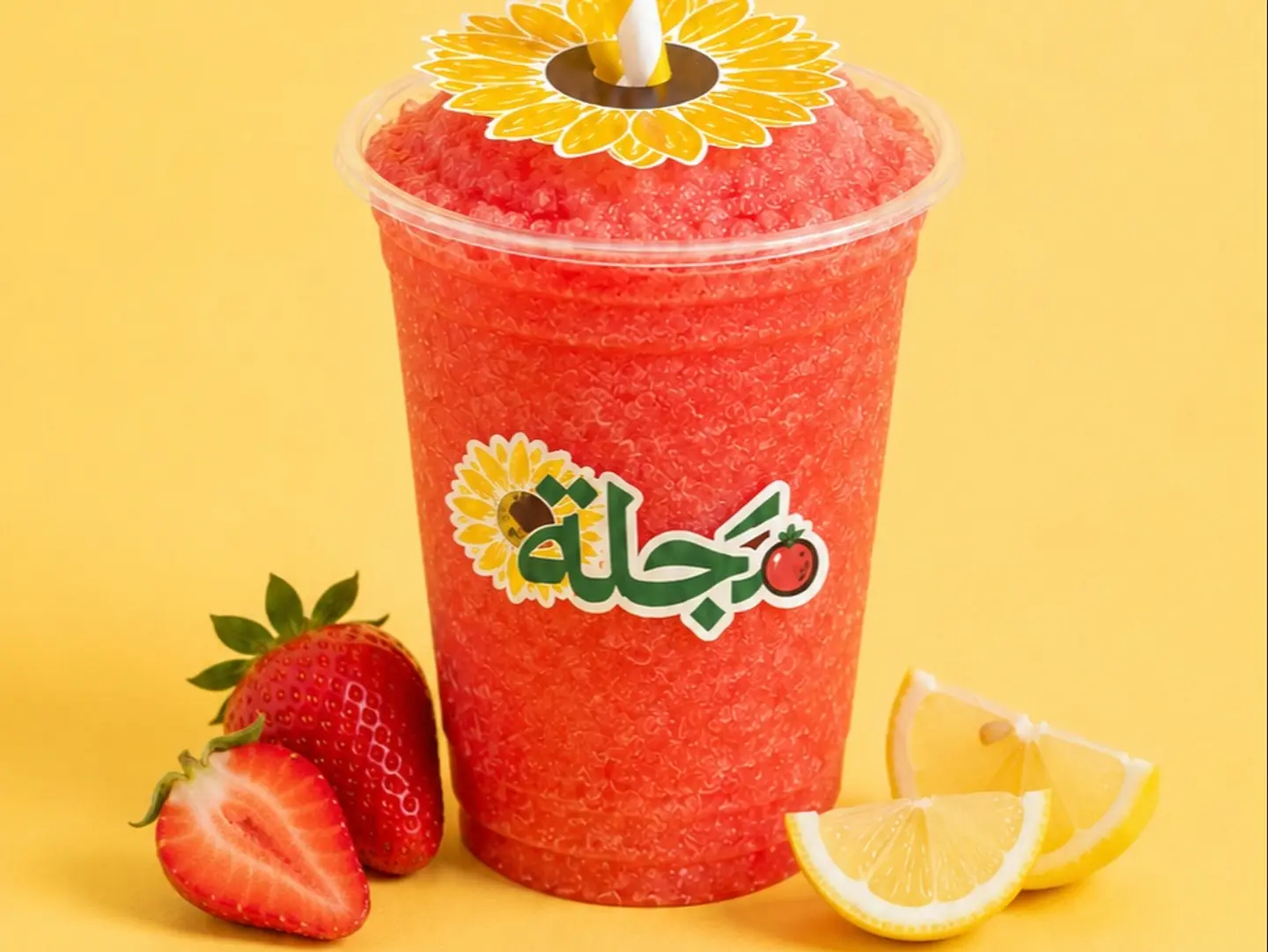 سلاش الفراولة والليمون