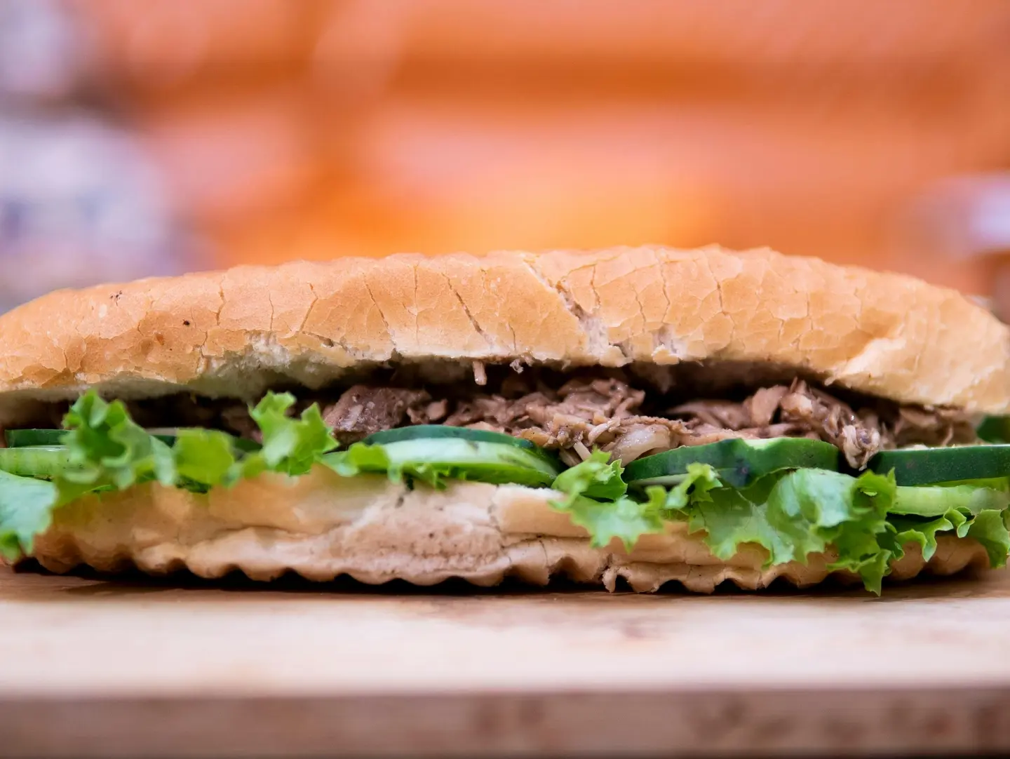 Large Meat Skewer Sandwich
