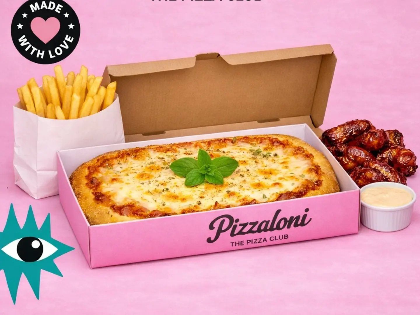 Pizza + Fries Combo + Wings