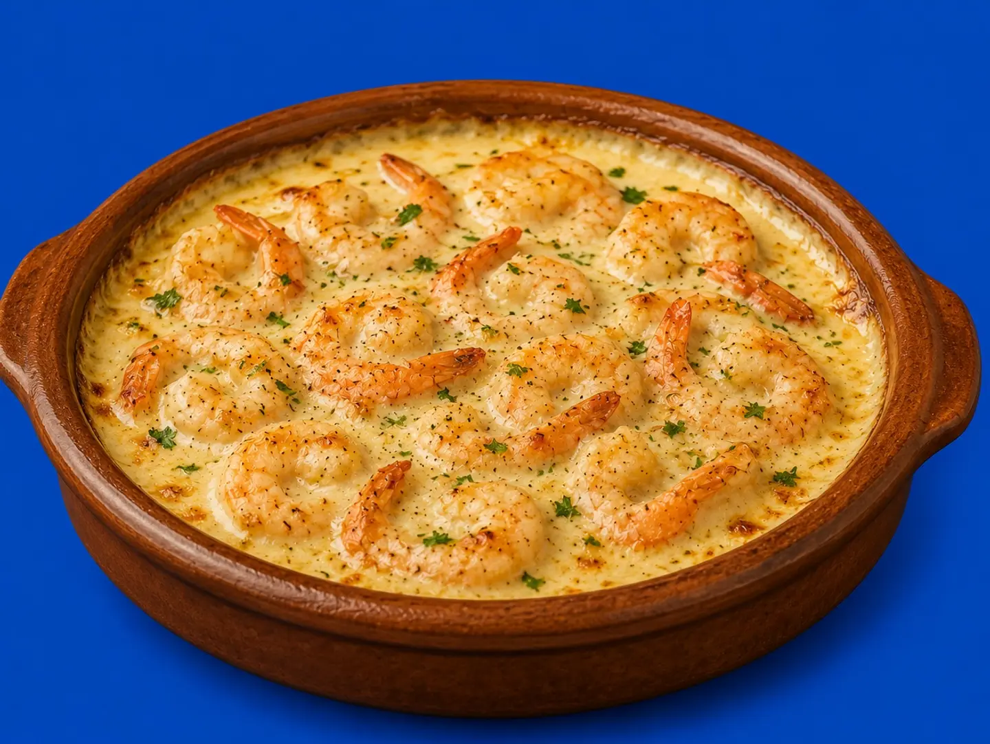طاجن روبيان بالكريمة