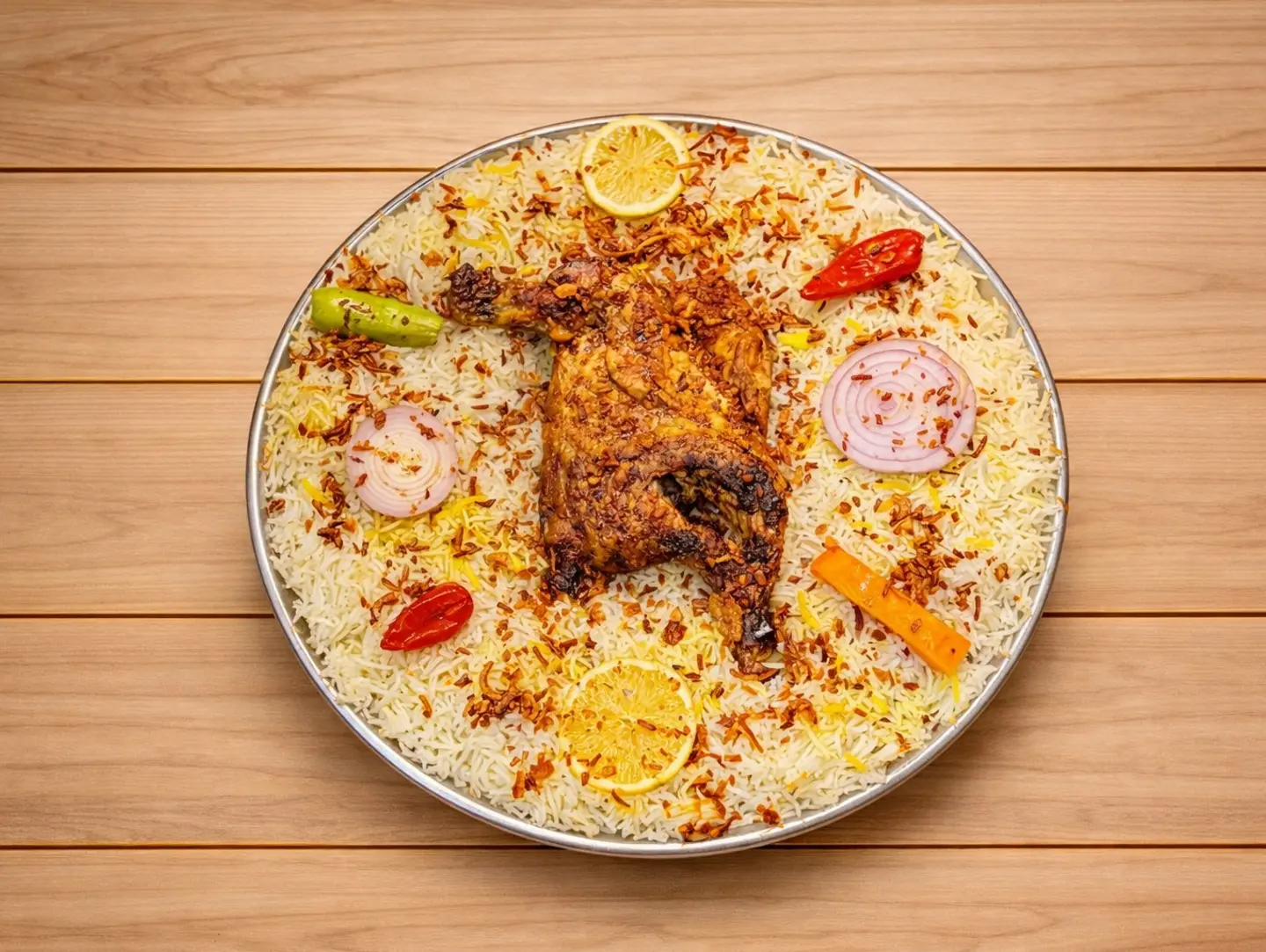 Madhbi Chicken With Rice - Half Piece