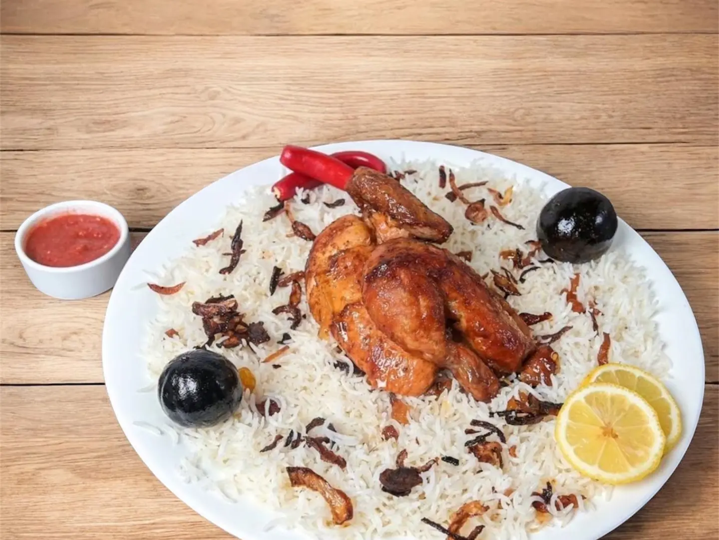 Grilled Chicken With Rice - Quarter Piece