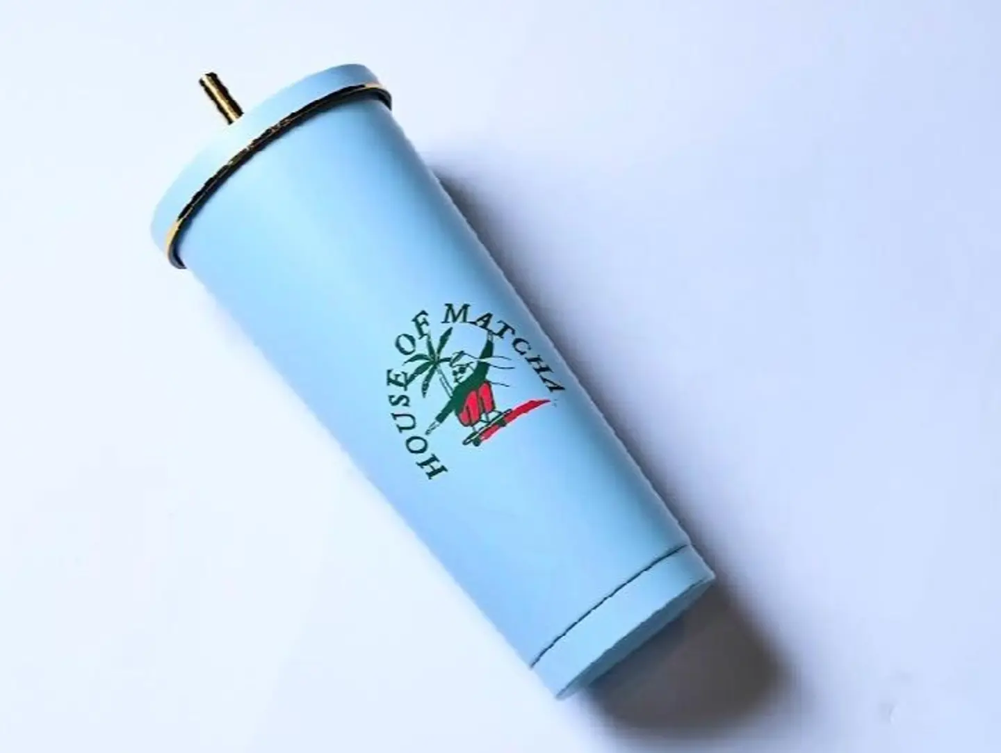 Coffee Cup With Stainless Steel Straw
