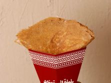 خبز تاوة لبنة بالزعتر