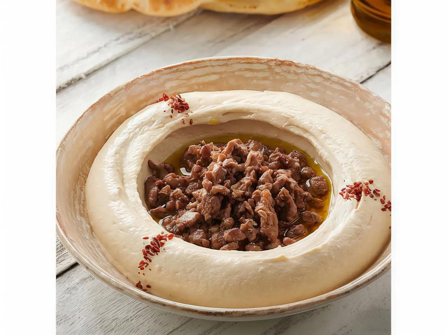 Hummus With Meat Platter