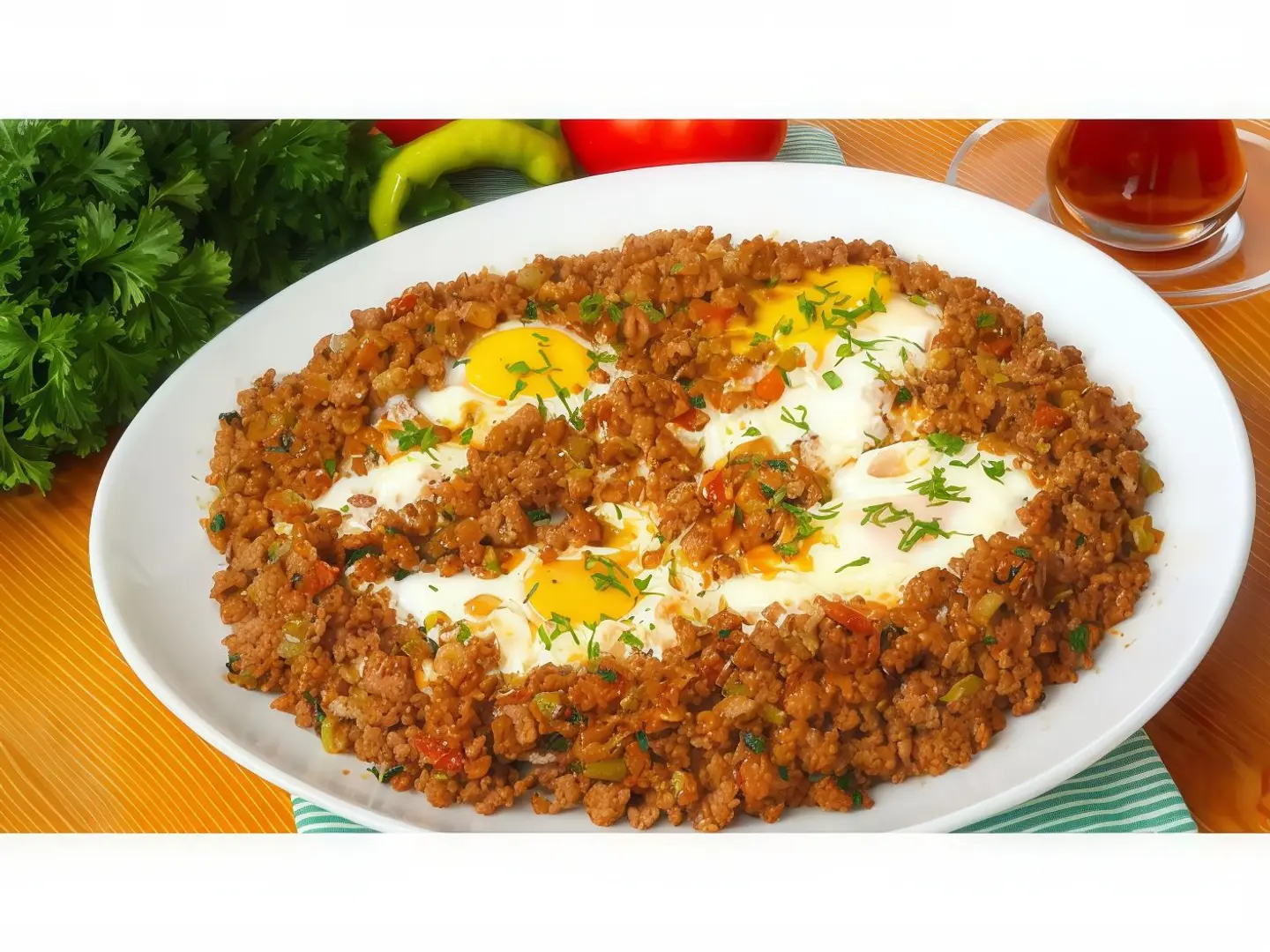 Eggs With Meat Platter