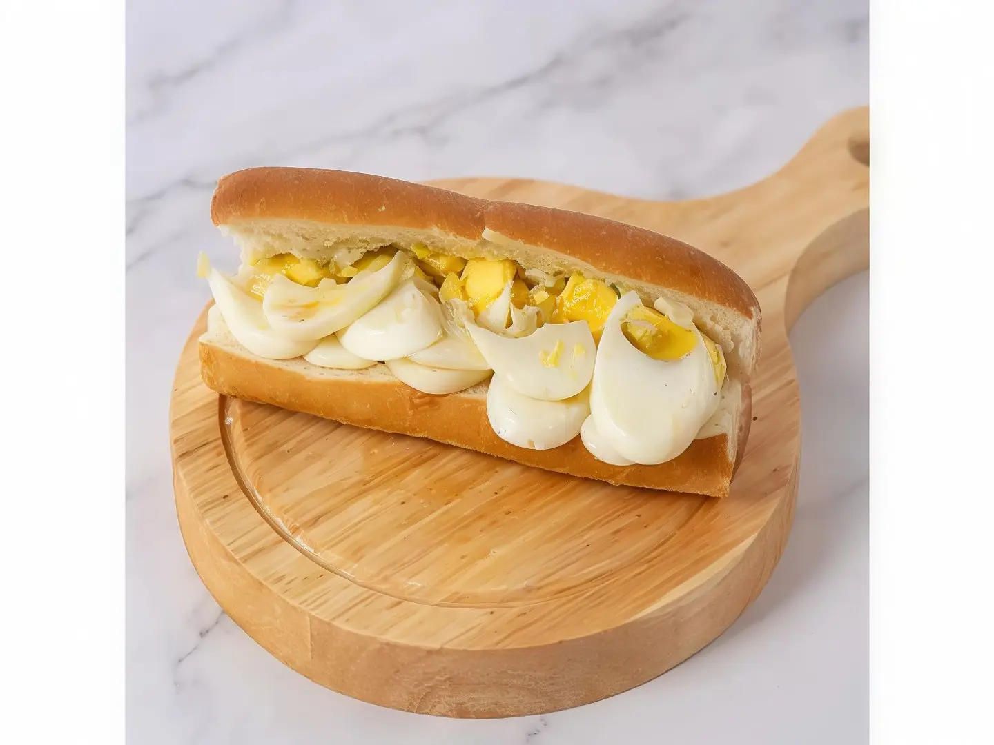 Boiled Eggs Sandwich