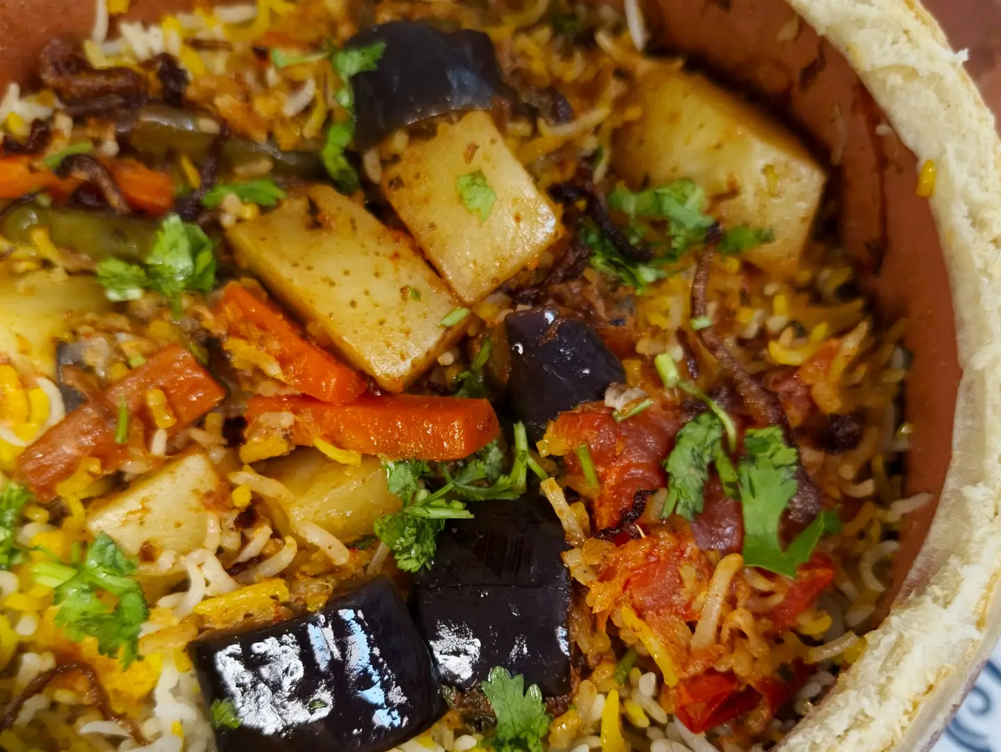 Mini Pot Vegetable Biryani - (1 Pax )