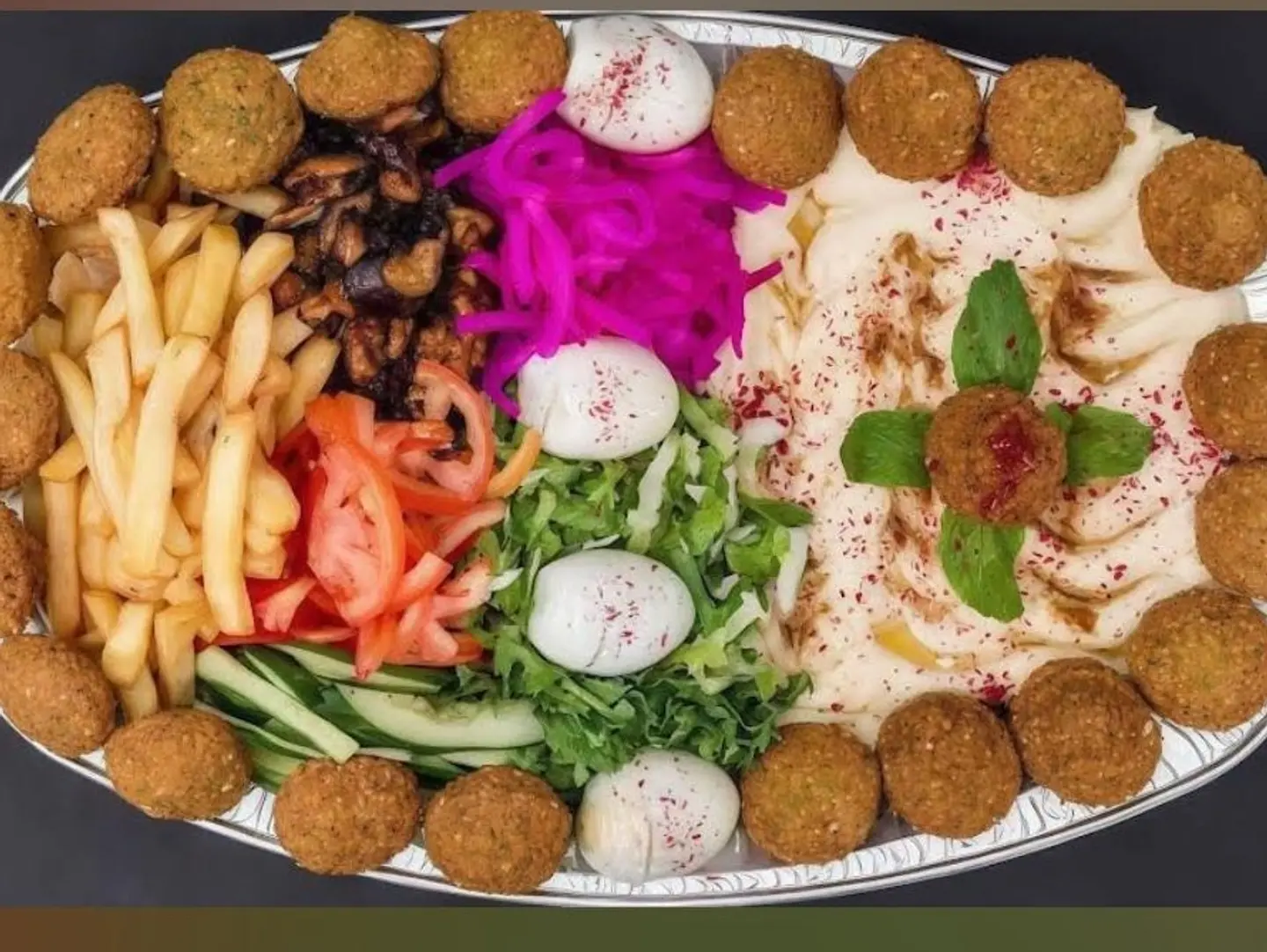 صحن فلافل صغير