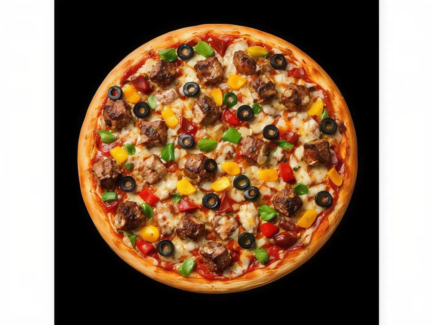 Meat Burger Pizza - Medium