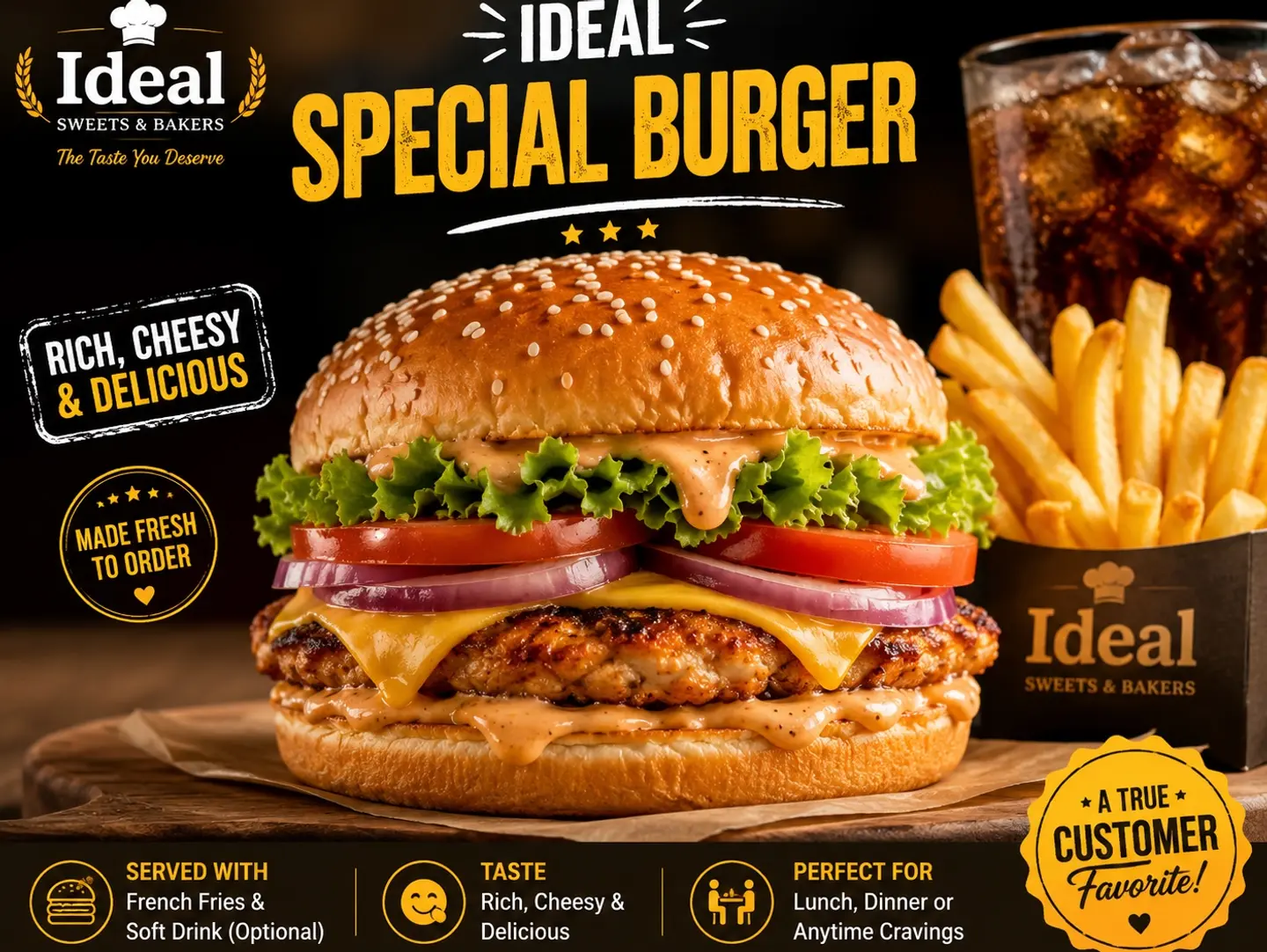 Ideal Special Burger
