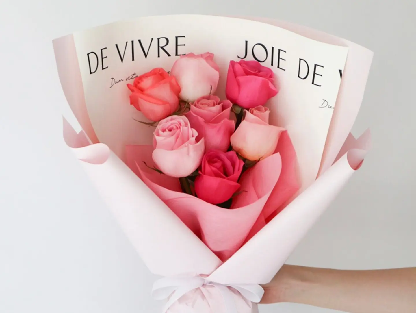 A Bouquet Of Pink Roses