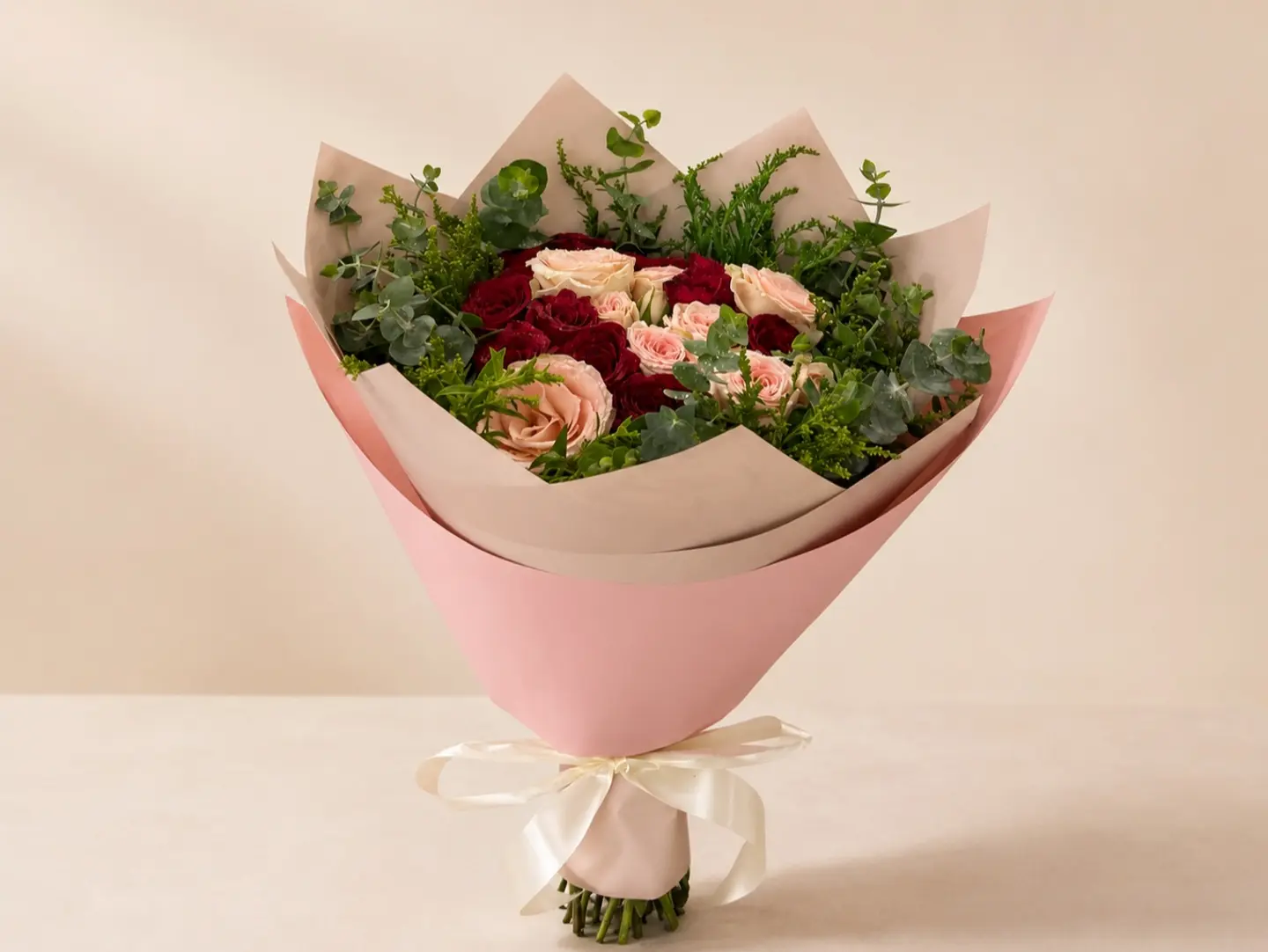 Pink & Red Rose Bouquet