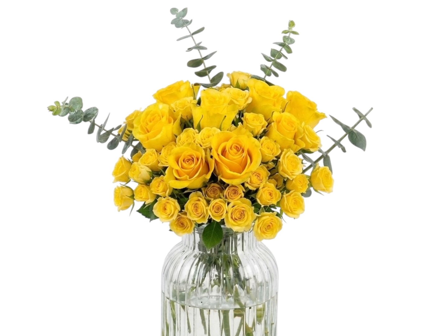 Yellow Roses Vase