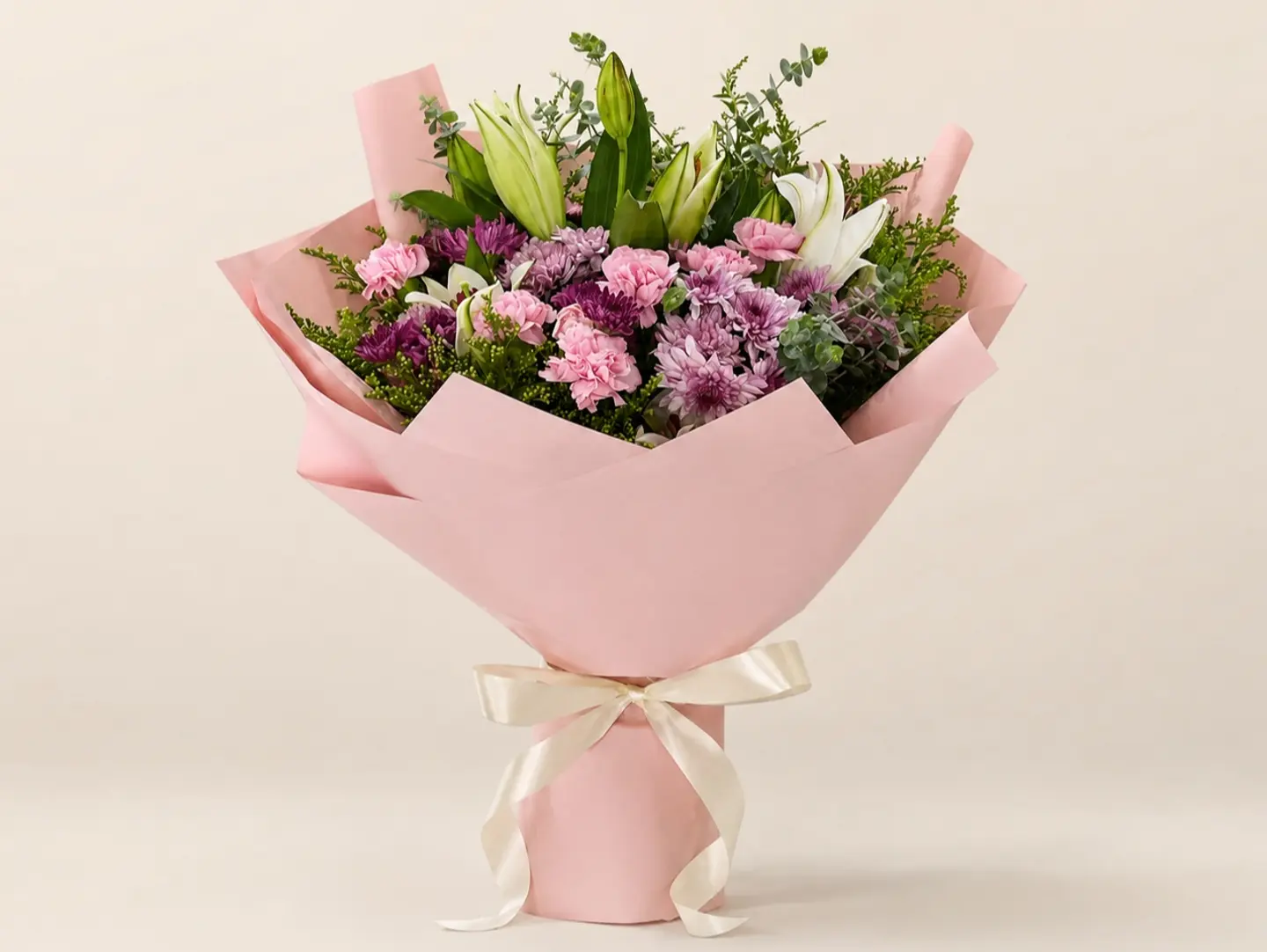 Rosa Lily Bouquet