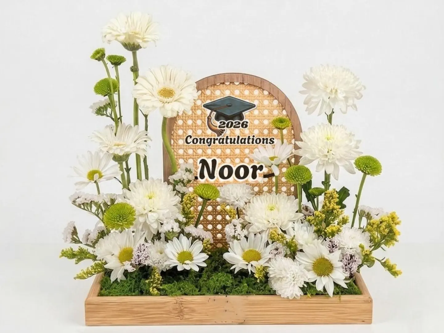 Wooden Graduation White