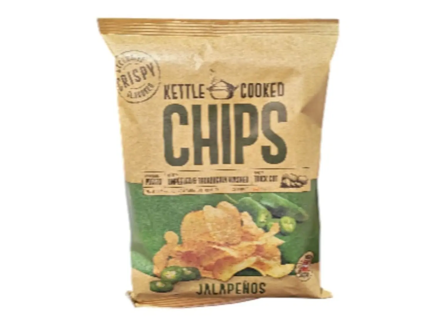 Jalapeño Flavored Potato Chips 150g Made In Denmark