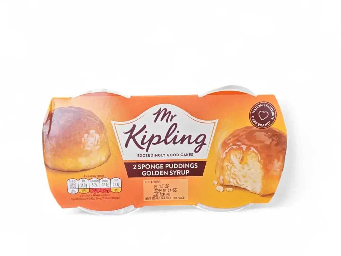 Mr. Kipling Cake With Golden Sugar Sauce,