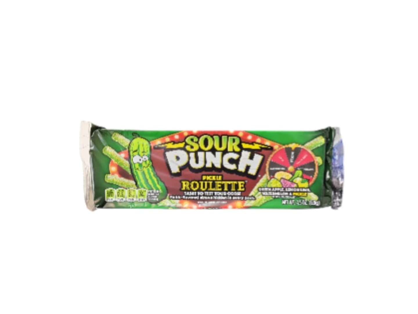 Sour Punch Pickle Sticks. Watermelon . Green Apple. Lemon & Lime 128g Us