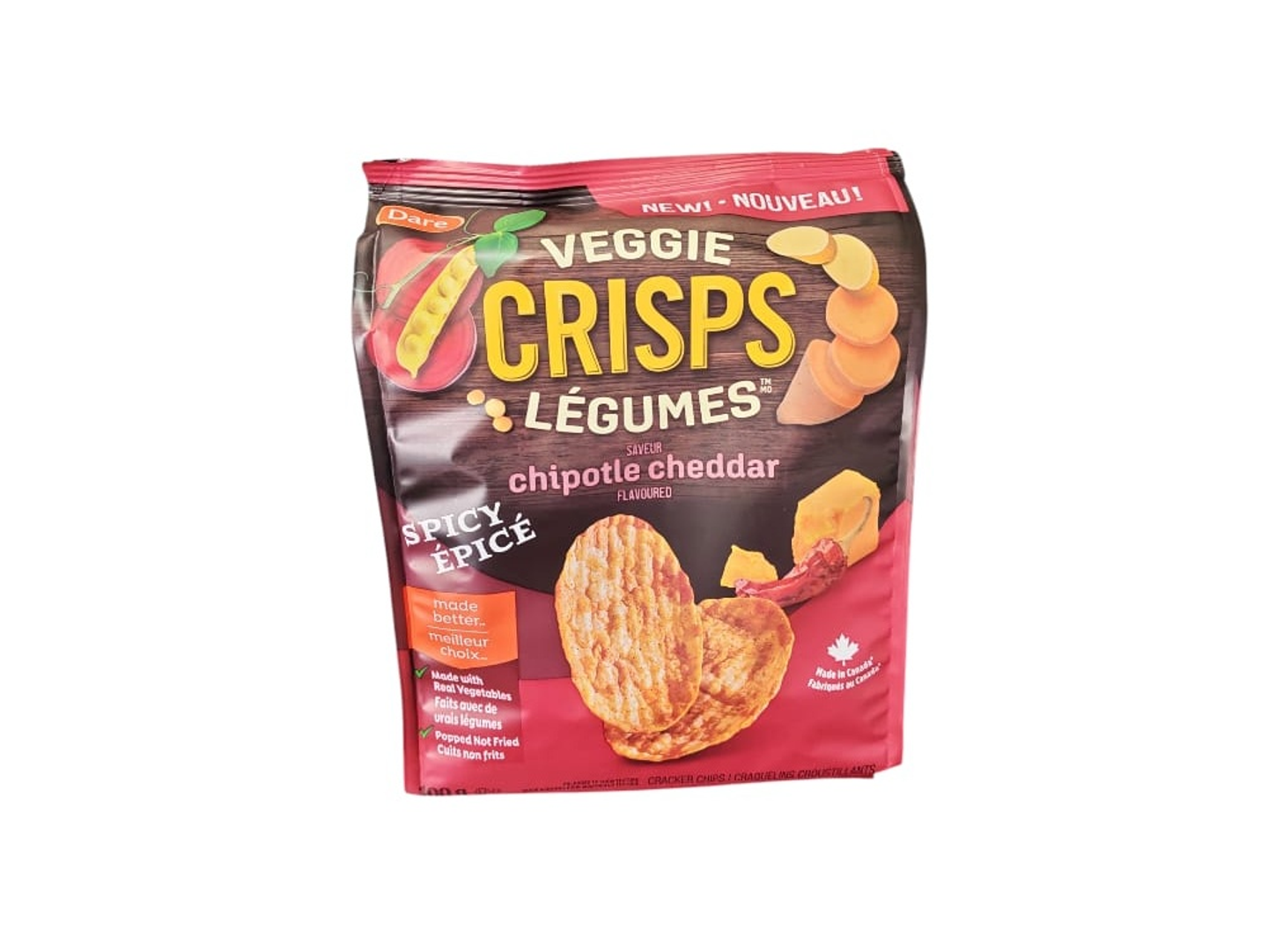 Veggie Crisp Spicy & Cheese Vegetable Chips 100g