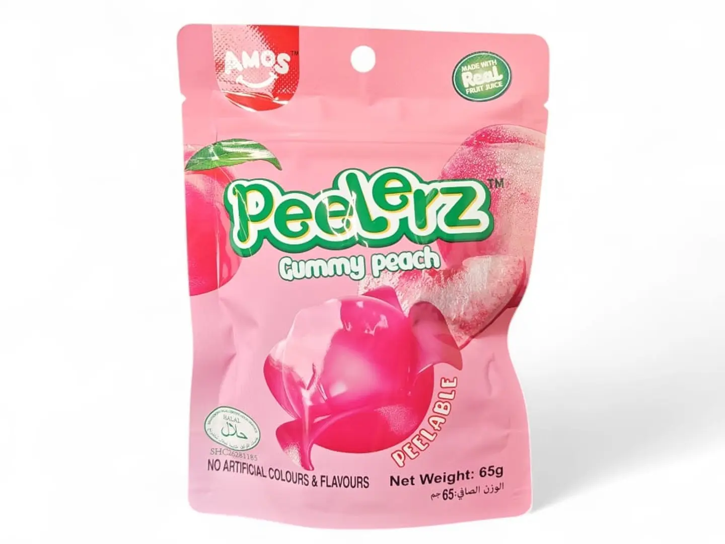 Pillars Peach Flavored Jelly Candy 65g