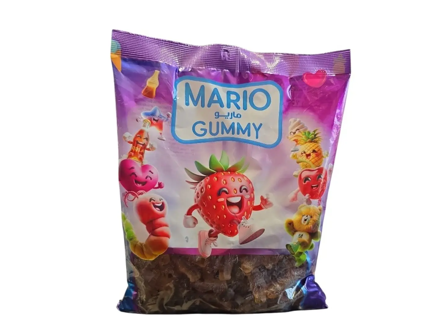 Mario's Soft Gelatin Candy, Cola Shaped, With Sugar Granules, 1 Kg