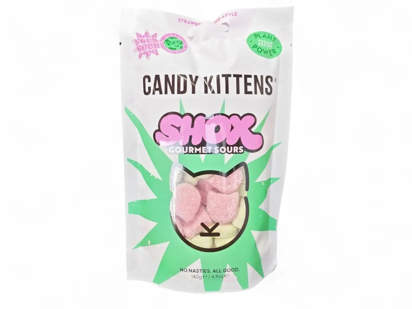 Candy Kittens Strawberry & Apple Flavored Sweets 140g Imported