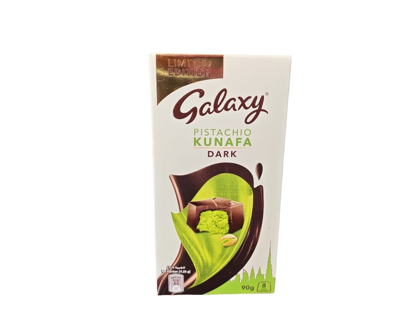 Galaxy Chocolate Dubai Kunafa Pistachio Dark 90g