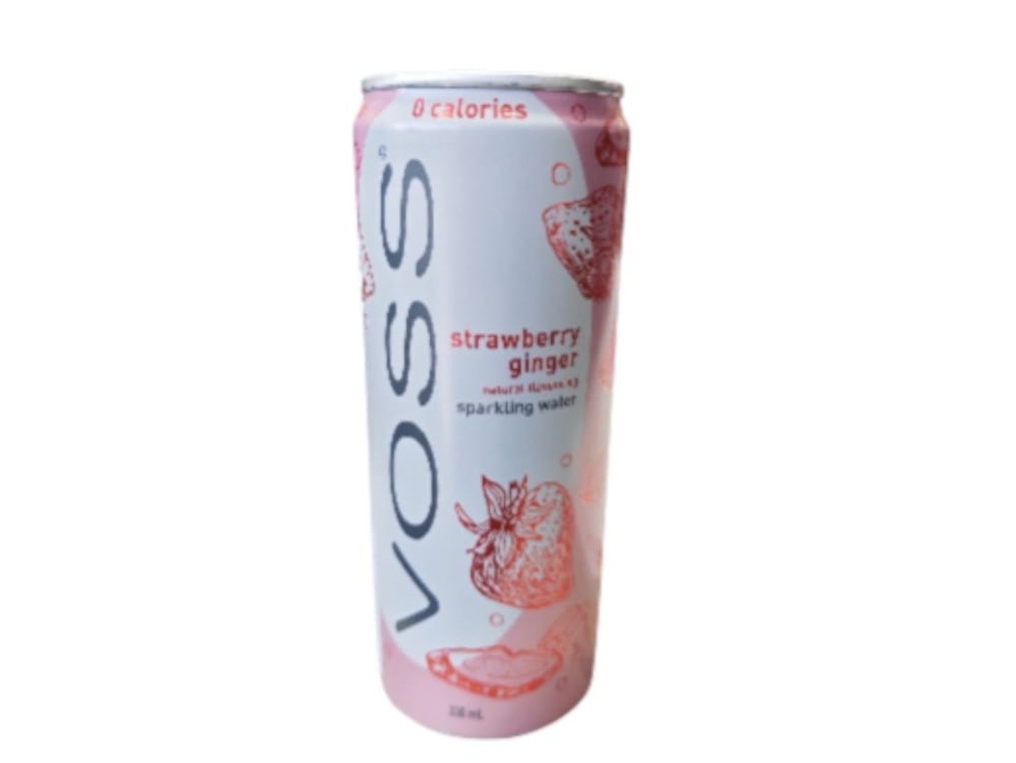 Foss Sparkling Water, Strawberry & Ginger Flavor, 330ml