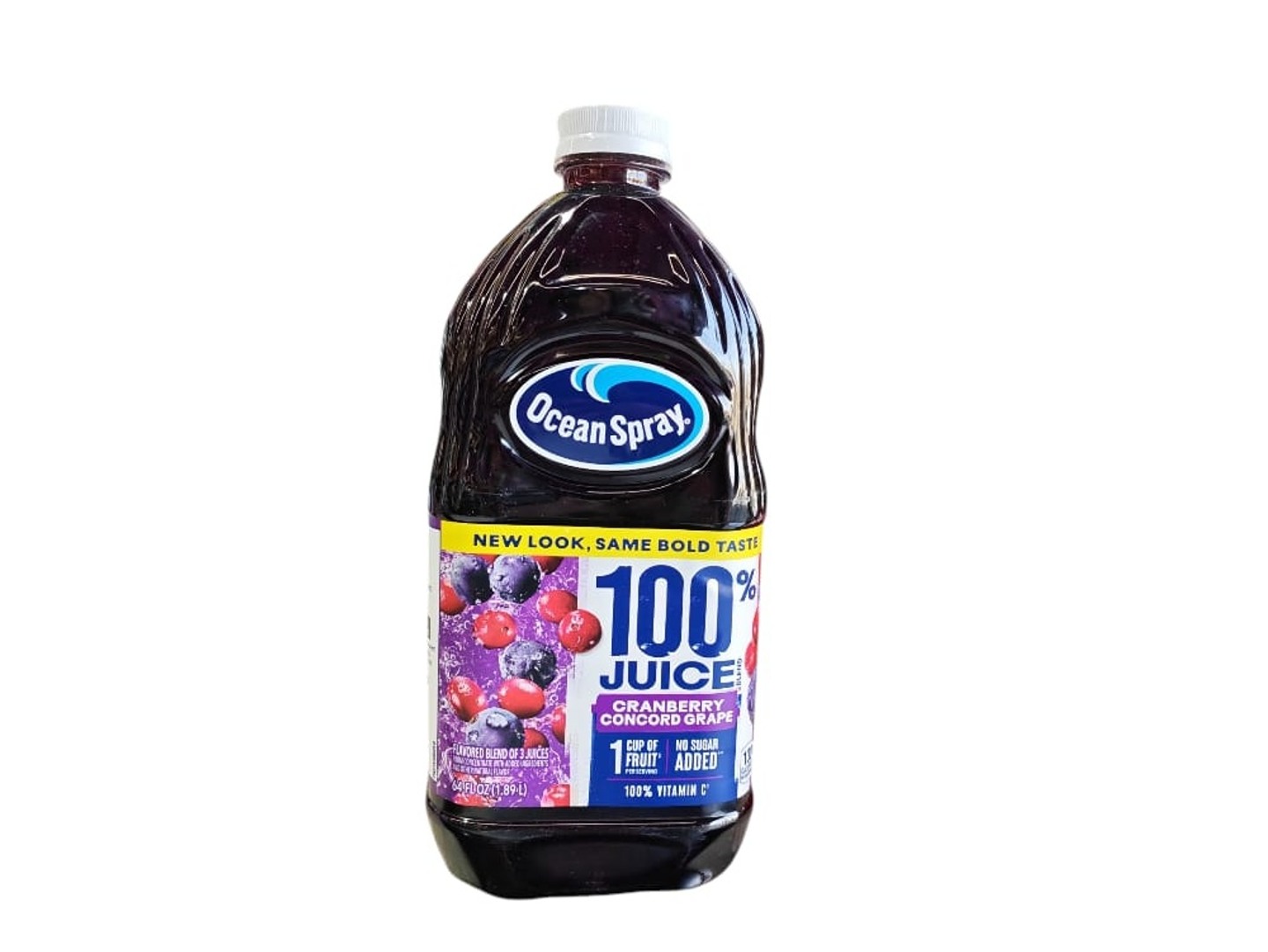 Ocean Spray 100% Cranberry Juice With Grapes 1.89 L