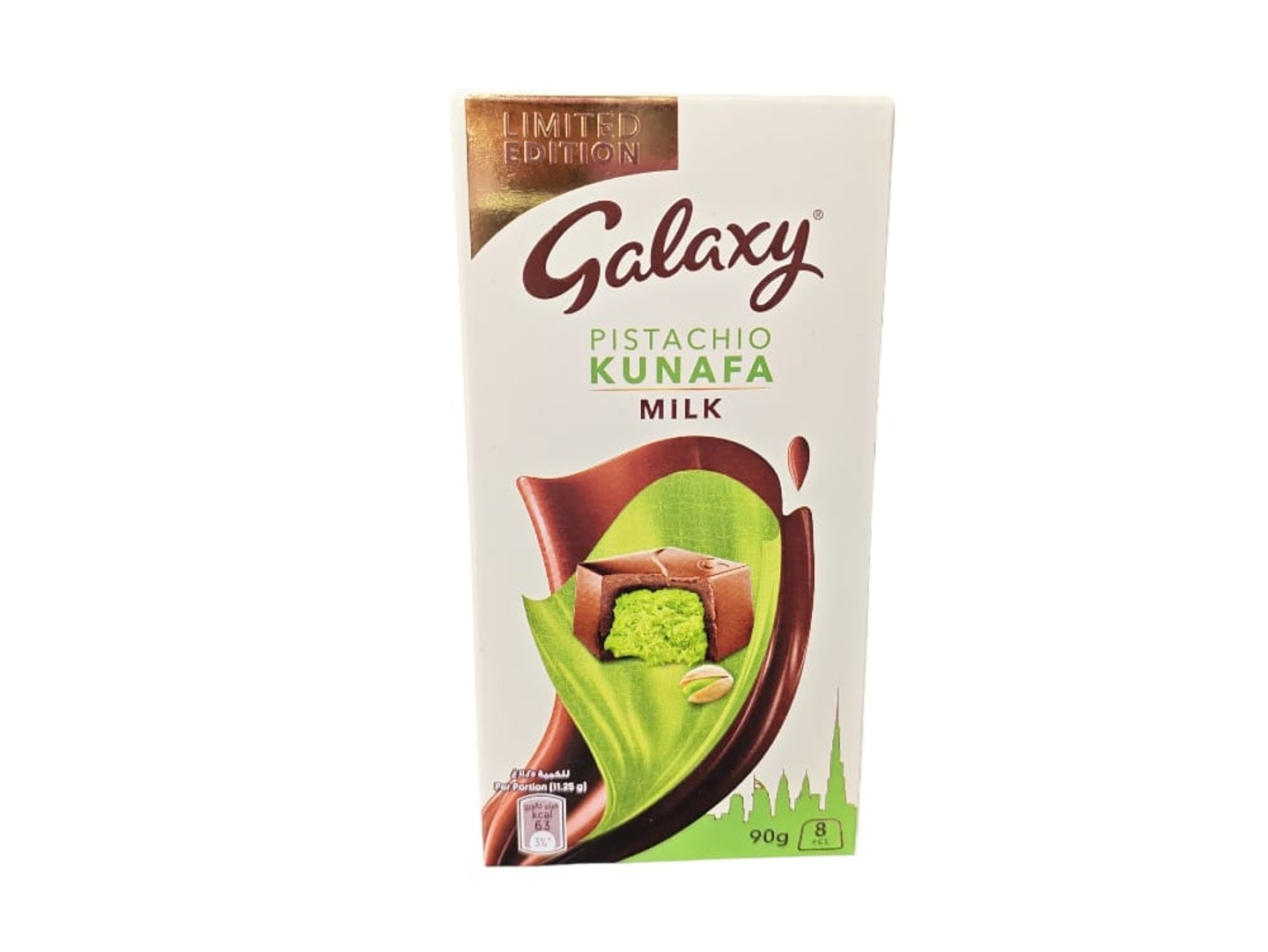 Galaxy Milk Chocolate Dubai Pistachio Kunafa 90g