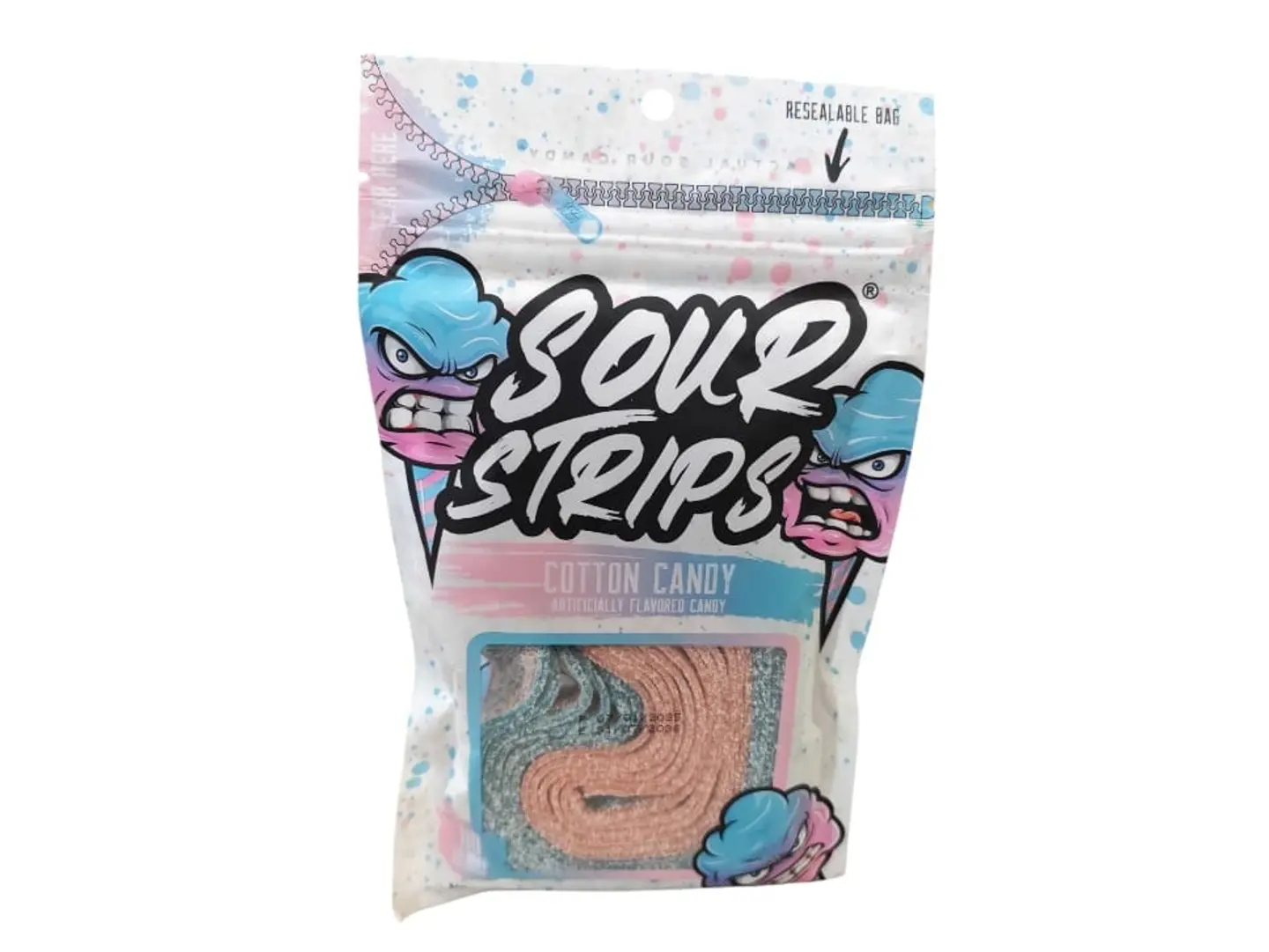 Sour Strips Cotton Candy Flavor 96g