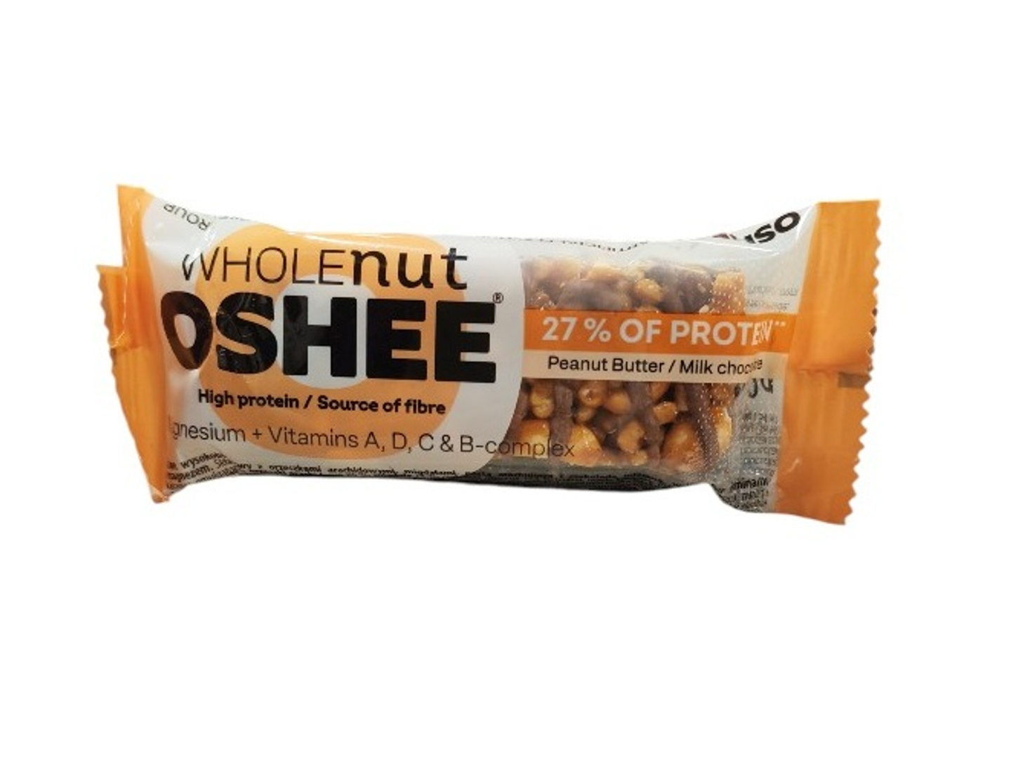 Oshi Protein Milk Chocolate Bar With Peanut Butter 40g