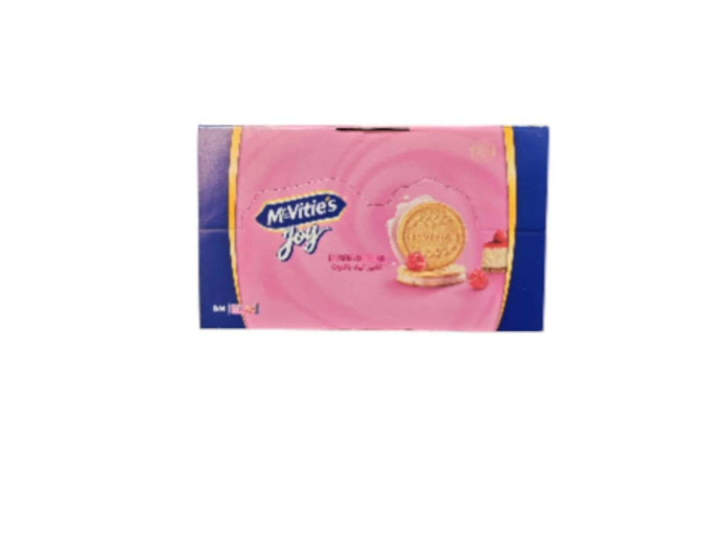 Mc Vitie's Joy Raspberry Cheesecake Flavored Biscuits, 6 Packs Per Box