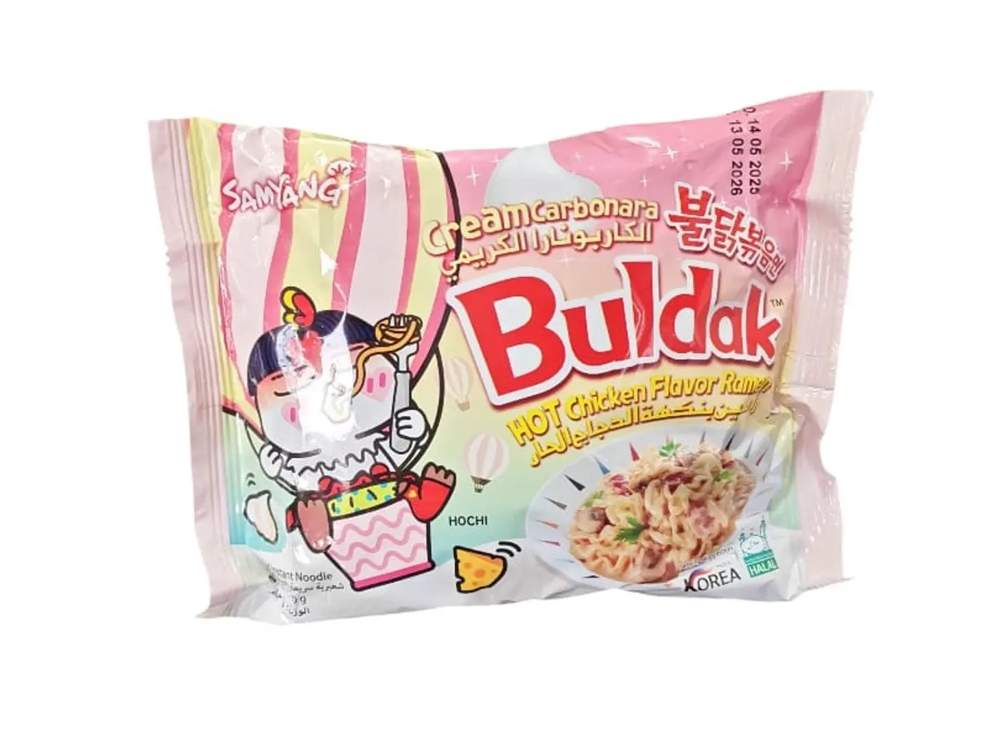 Indomie Korean Samyang Buldak Creamy Carbonara Spicy Chicken Flavor Ramen Noodles 140g