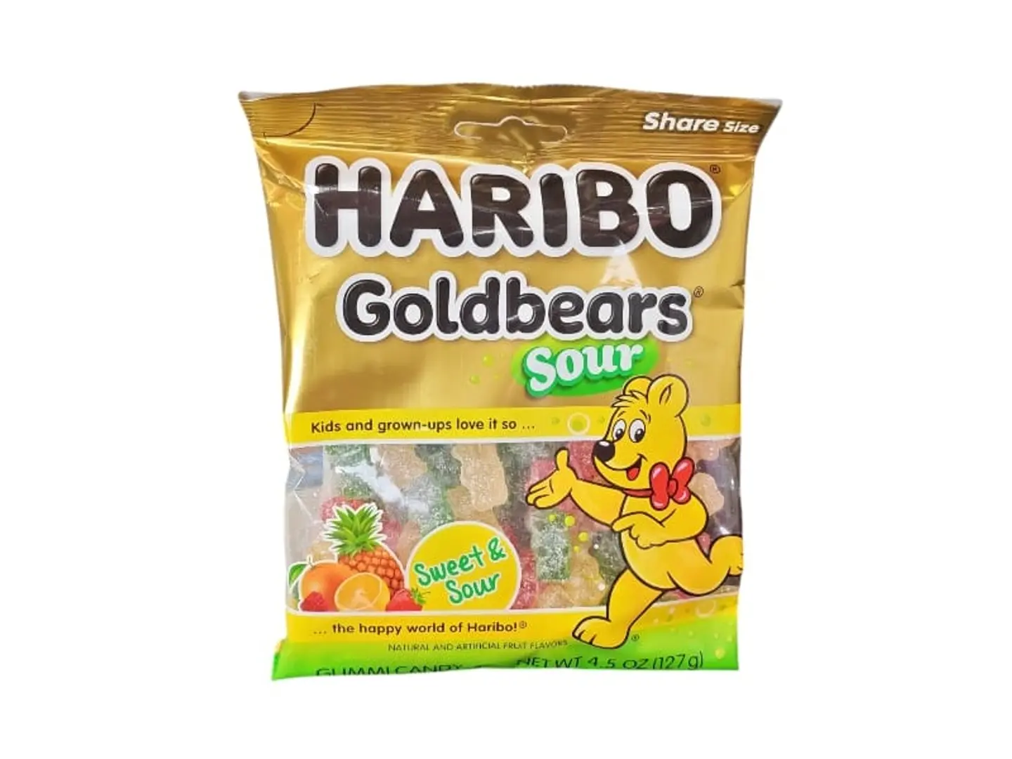 Haribo Jelly Gold Bears Sour Imported 127g