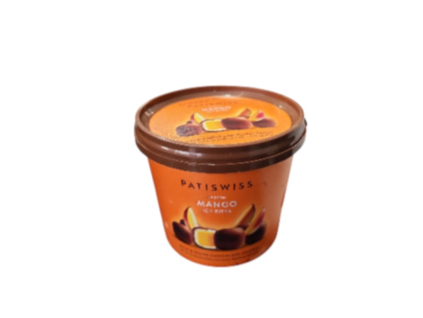Fresh Frozen Mango Pâté Ice Cream Covered In White And Milk Chocolate, 130g