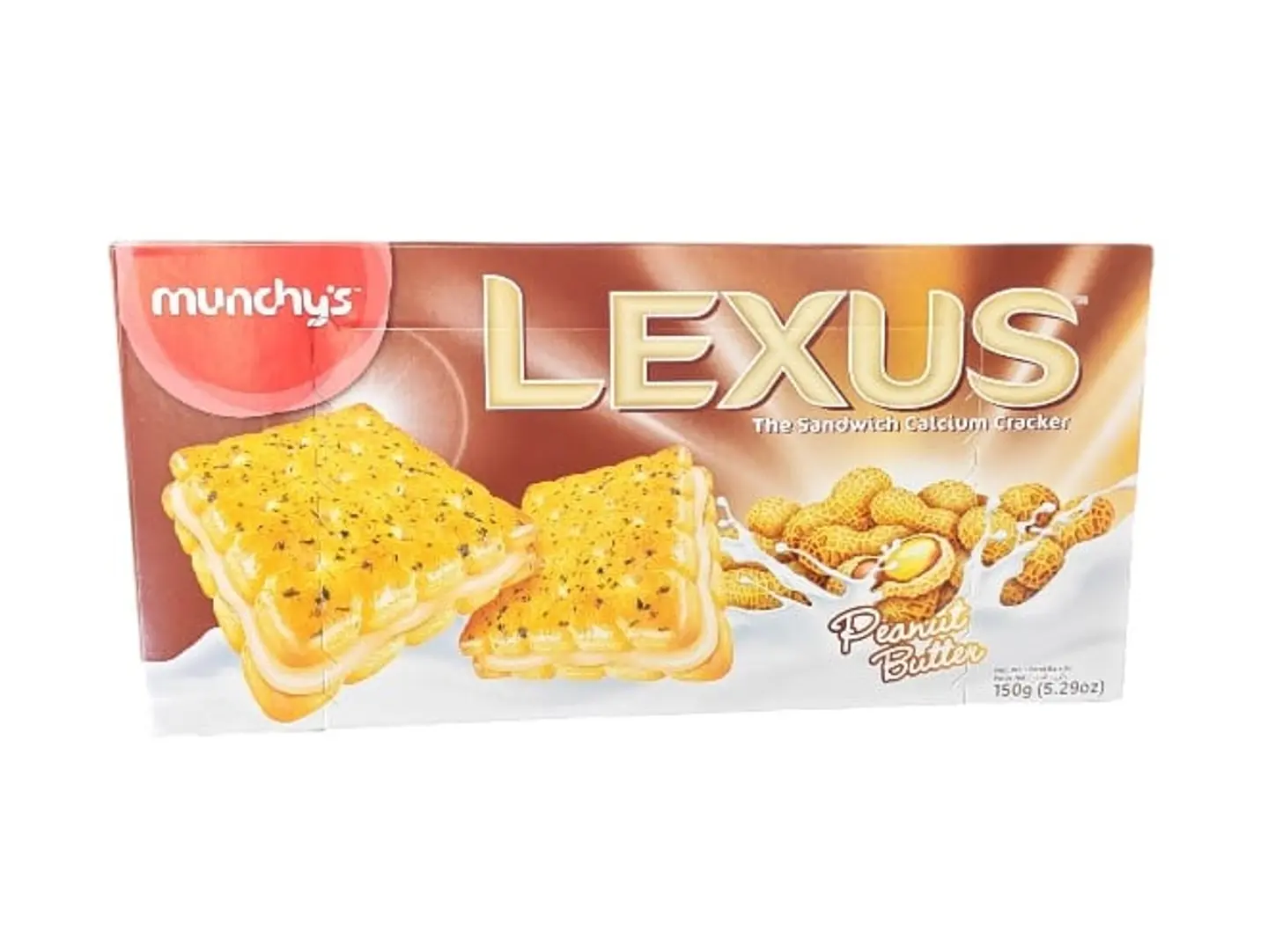 Munchy Lexus Peanut Cream Flavored Biscuits 150g