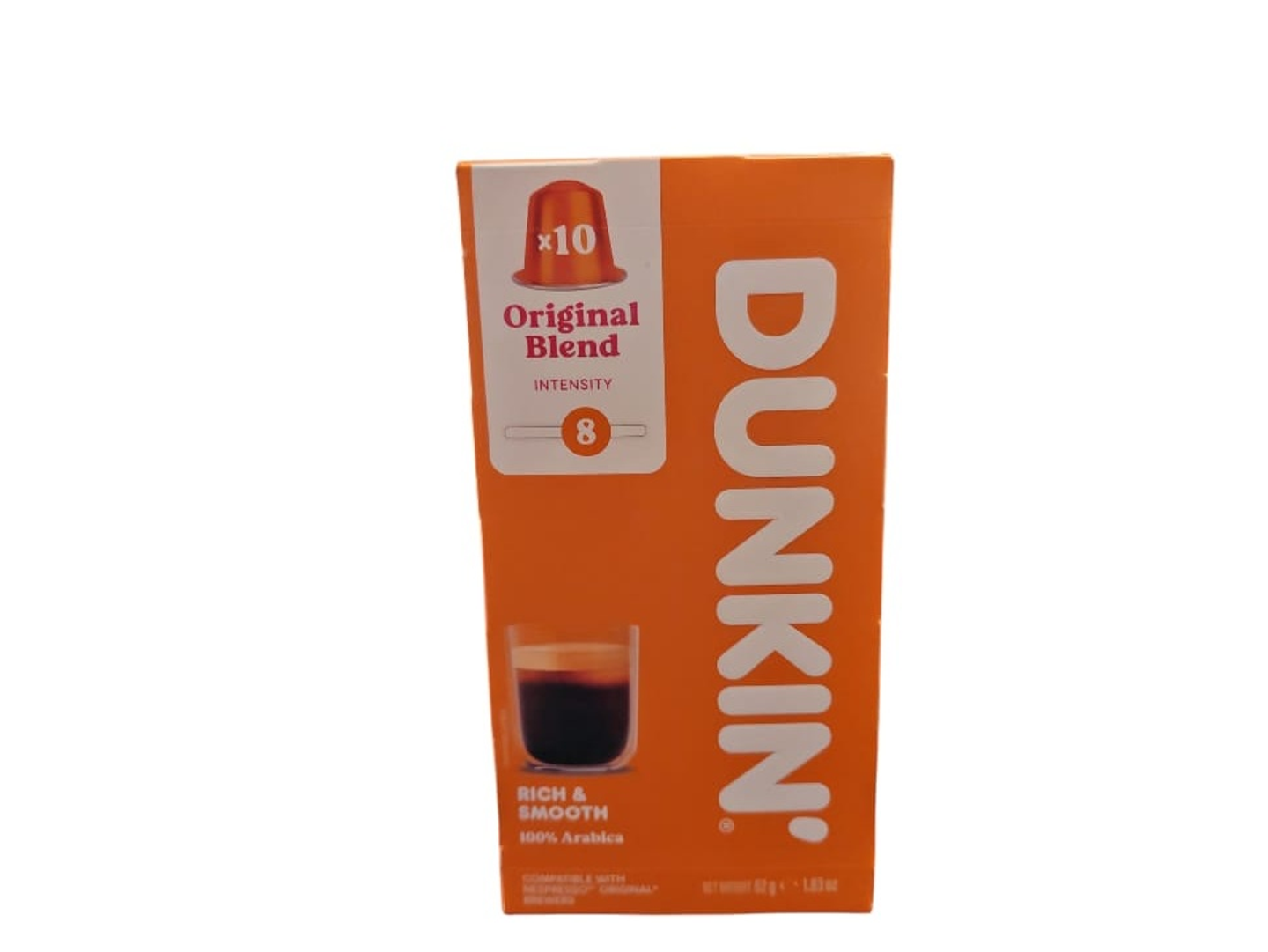Dunkin Original Espresso Capsules 52 Grams