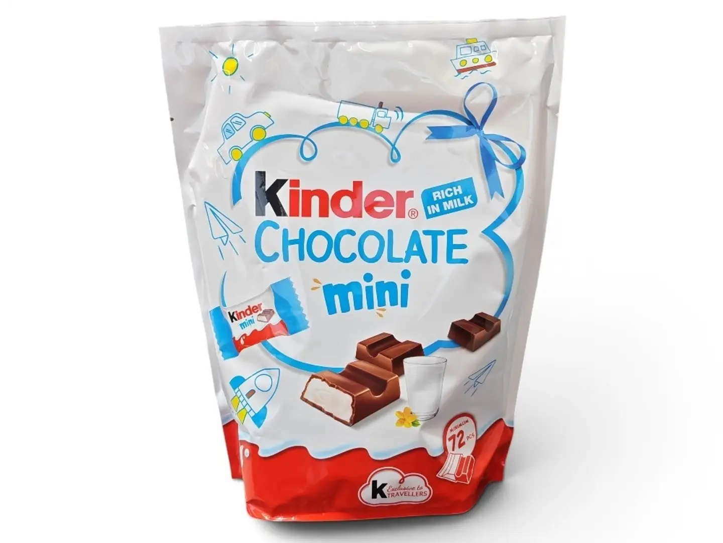 Kinder Chocolate Mini Bag, 72 Pieces Inside The Bag, Imported