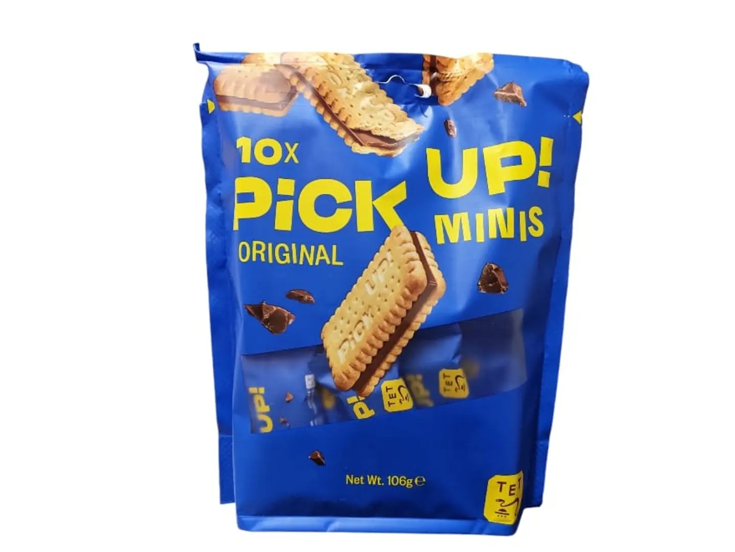 Pick Up Milk Chocolate Biscuits Blue Bag 106g