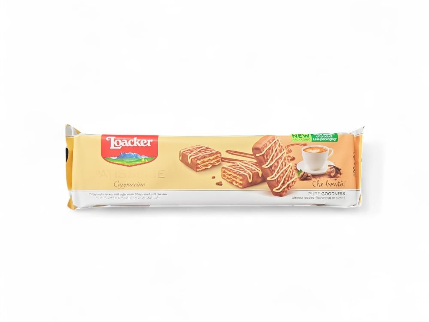 Loacker Pastry Bar With Coffee Cream Flavor And Chocolate Coating 100g