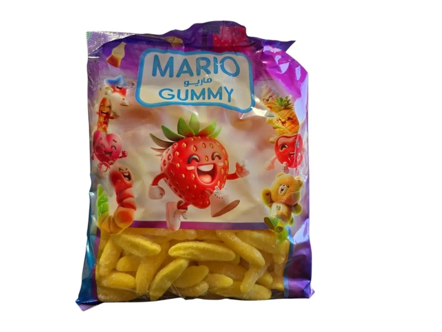Mario's Banana Shaped Soft Gelatin Treats, 1 Kg