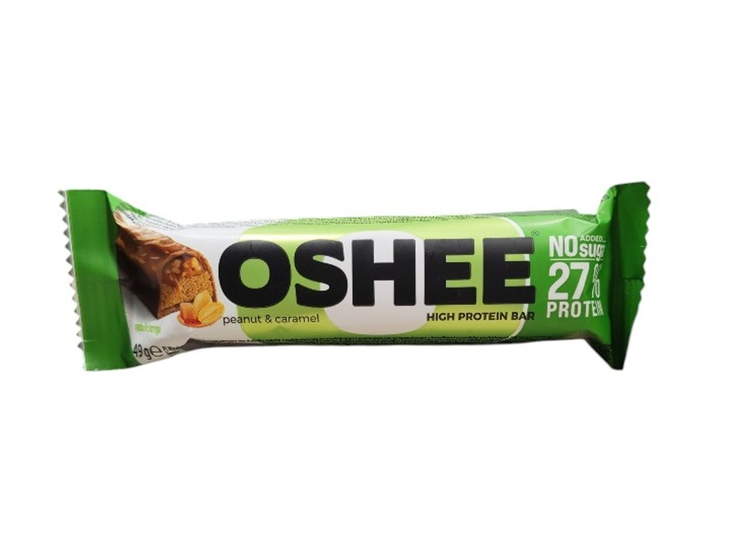 Oshi Protein Milk Chocolate With Peanut And Caramel Filling 49g