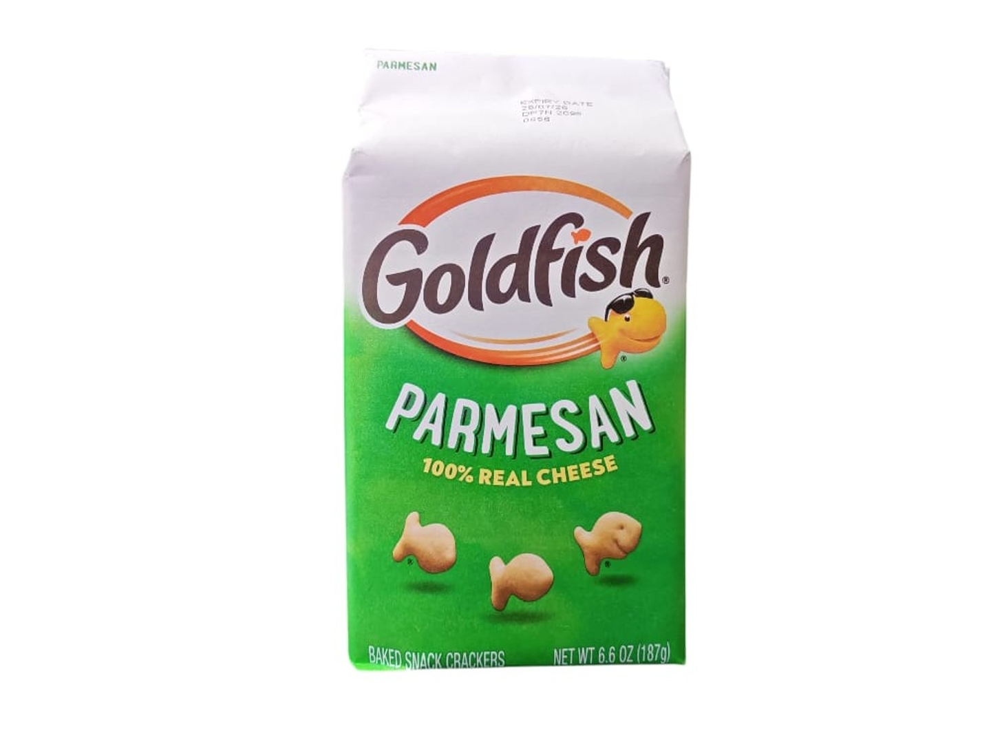 Golden Fish Shaped Biscuits With Parmesan Cheese Flavor, 187g
